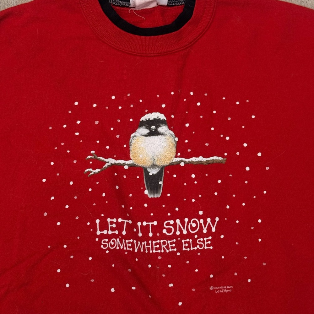 Vintage 90s winter graphic pullover sweatshirt